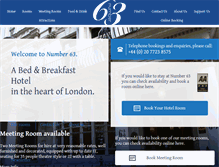 Tablet Screenshot of number63.co.uk